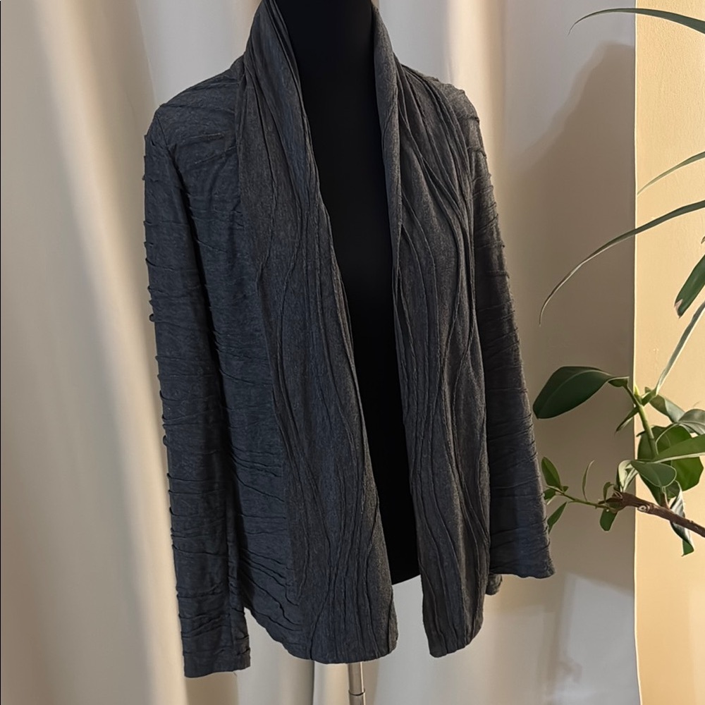 Forever 21 Gray Blazer with Shawl Collar